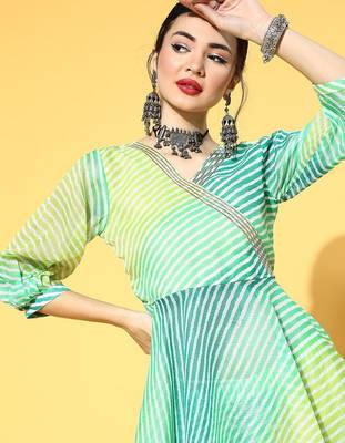 Blue Cotton Blend Short Kurti with Sharara 5