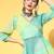 Blue Cotton Blend Short Kurti with Sharara
