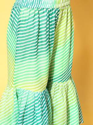 Blue Cotton Blend Short Kurti with Sharara 6
