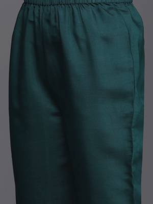 Ethnic Motifs Embroidered Regular Kurta With Trousers & Dupatta 3