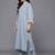 Women Floral Embroidered Regular Thread Work Silk Crepe Kurta with Palazzos