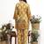 Yufta mustard polka dot printed cotton co-ord set