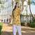 Yufta yellow floral print this tunic salwar co-ord set