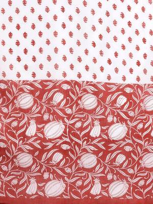 Women Red Ethnic Motifs Printed Pure Cotton Kurta with Trousers & Dupatta 4