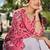 pink floral print this tunic salwar co-ord set