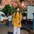 Yufta mustard ethnic motifs print this tunic salwar co-ord set