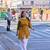 Yufta mustard ethnic motifs print this tunic salwar co-ord set