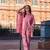 pink zig zag floral print kaftan trouser co-ord set