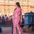 pink zig zag floral print kaftan trouser co-ord set