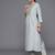 Embroidered Empire Mirror Work Kurta With Trousers & With Dupatta