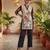 black printed cotton co-ord set