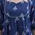 Yufta navy blue cotton kalidaar style kurta pant dupatta set
