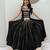 Black Color lampi bordar & ribbon work Cotton Navratri Lahenga Choli