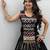 Black Color lampi bordar & ribbon work Cotton Navratri Lahenga Choli