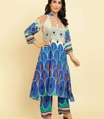 Geometric Printed Kurta With Trousers