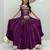 Plum lampi bordar & ribbon work Cotton Navratri Lahenga Choli