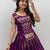 Plum lampi bordar & ribbon work Cotton Navratri Lahenga Choli