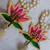 shubh labh lotus patch door hanging embroidered home pooja room festive decor (pack of 2)