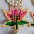shubh labh lotus patch door hanging embroidered home pooja room festive decor (pack of 2)
