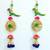 handmade jhumki parrot hanging for decoration festive home hanging decor (pack of 4)