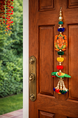 handmade wall hanging gift for home decoration festive home pooja hanging decorations (pack of 4) 3