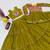 Olive Heavy gamthi work Cotton Navratri Lahenga Choli Set
