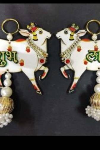 handmade wall hanging gift for home decoration festive home pooja hanging decorations (pack of 2)