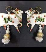 handmade wall hanging gift for home decoration festive home pooja hanging decorations (pack of 2)