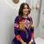 Purple Heavy gamthi work Cotton Navratri Lahenga Choli Set
