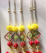 handcrafted parrot marigold hanging gift for home decoration festive home pooja hanging decorations (pack of 4)