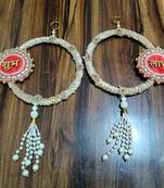 handmade shubh labh ring hanging handmade decorative home festive decor (pack of 2)