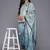 Floral Printed Regular Gotta Patti Kurta With Trousers & Dupatta