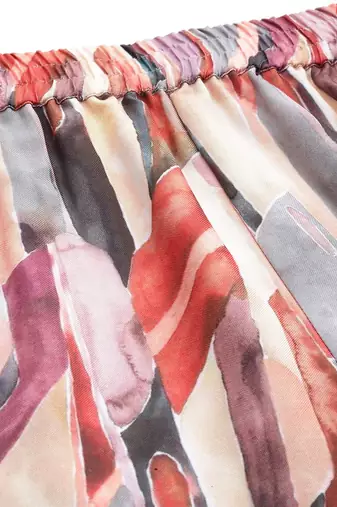 Women Abstract Printed Regular Kurta With Trousers
