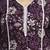 purple cotton straight kurta dupatta set (plus size)