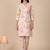 Off White Floral Printed Panelled Pure Cotton Straight Kurta With Trouser