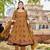 mustard cotton kalidaar style kurta pant dupatta set