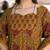 mustard cotton kalidaar style kurta pant dupatta set