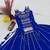 Blue Color lampi bordar & ribbon work Cotton Navratri Lahenga Choli