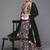 Floral Printed Pleated Gotta Patti Kurta with Sharara & Dupatta
