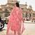 pink zig zag floral print a-line design this kurta trouser dupatta set