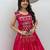 Red lampi bordar & ribbon work Cotton Navratri Lahenga Choli