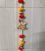ganesh ji pompom hanging for home decoration festive home hanging decorations (pack of 4)