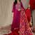 Ethnic Motifs Woven Design Regular Zari Work Kurta With Trousers & Dupatta