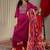Ethnic Motifs Woven Design Regular Zari Work Kurta With Trousers & Dupatta