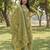 Yufta multi straight floral geometric print kurta trouser dupatta set