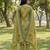 Yufta multi straight floral geometric print kurta trouser dupatta set