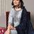 Ethnic Motifs Embroidered Thread work Straight Kurta & Trousers With Dupatta