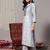 Ethnic Motifs Embroidered Thread work Straight Kurta & Trousers With Dupatta