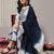 Ethnic Motifs Embroidered Thread work Straight Kurta & Trousers With Dupatta