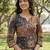 multi straight ethnic motifs print kurta trouser dupatta set